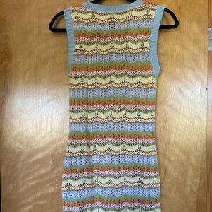 Multicolor Sleeveless Knit Dress